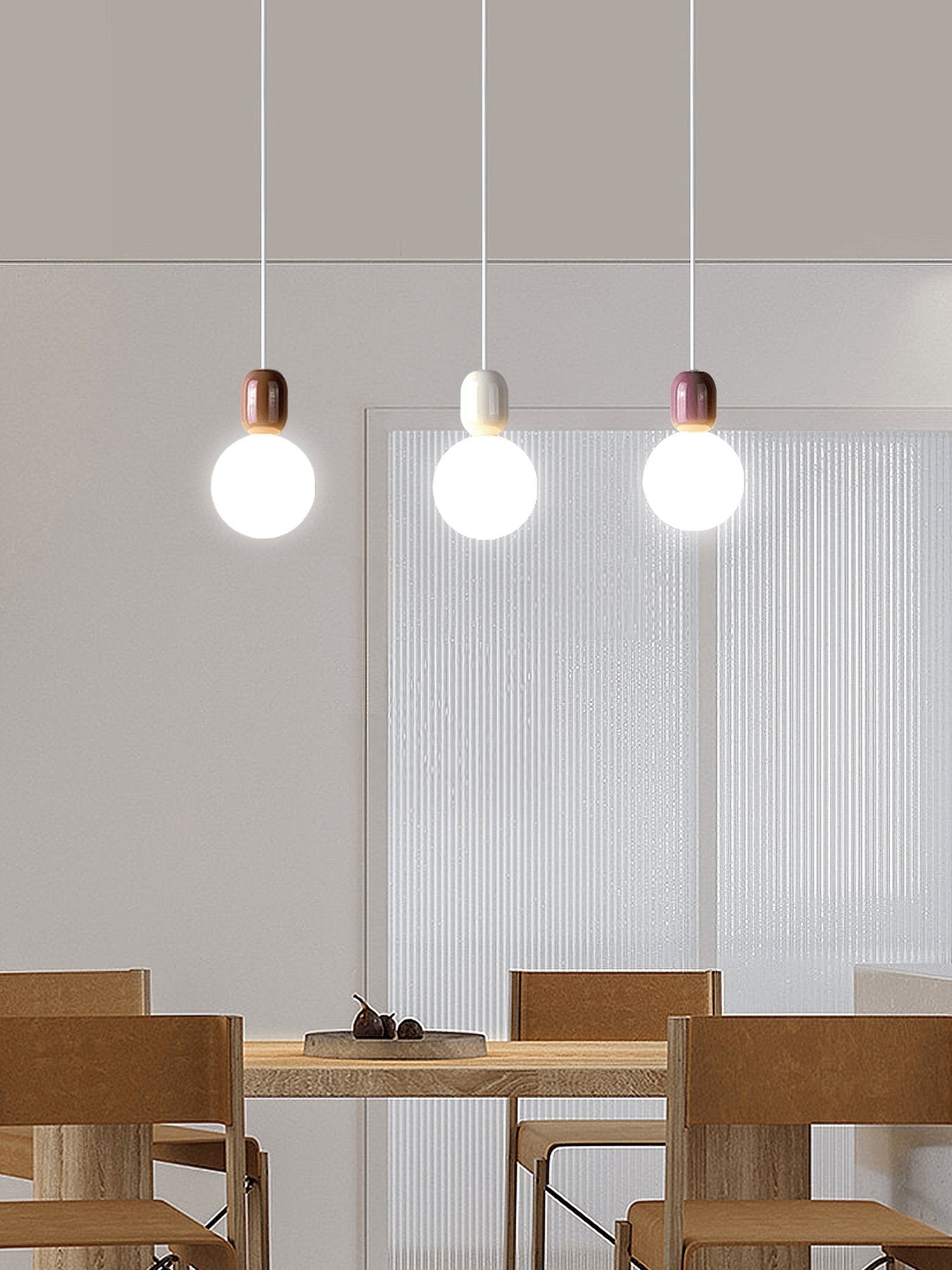 Acrylic Two Ball Pendant Light