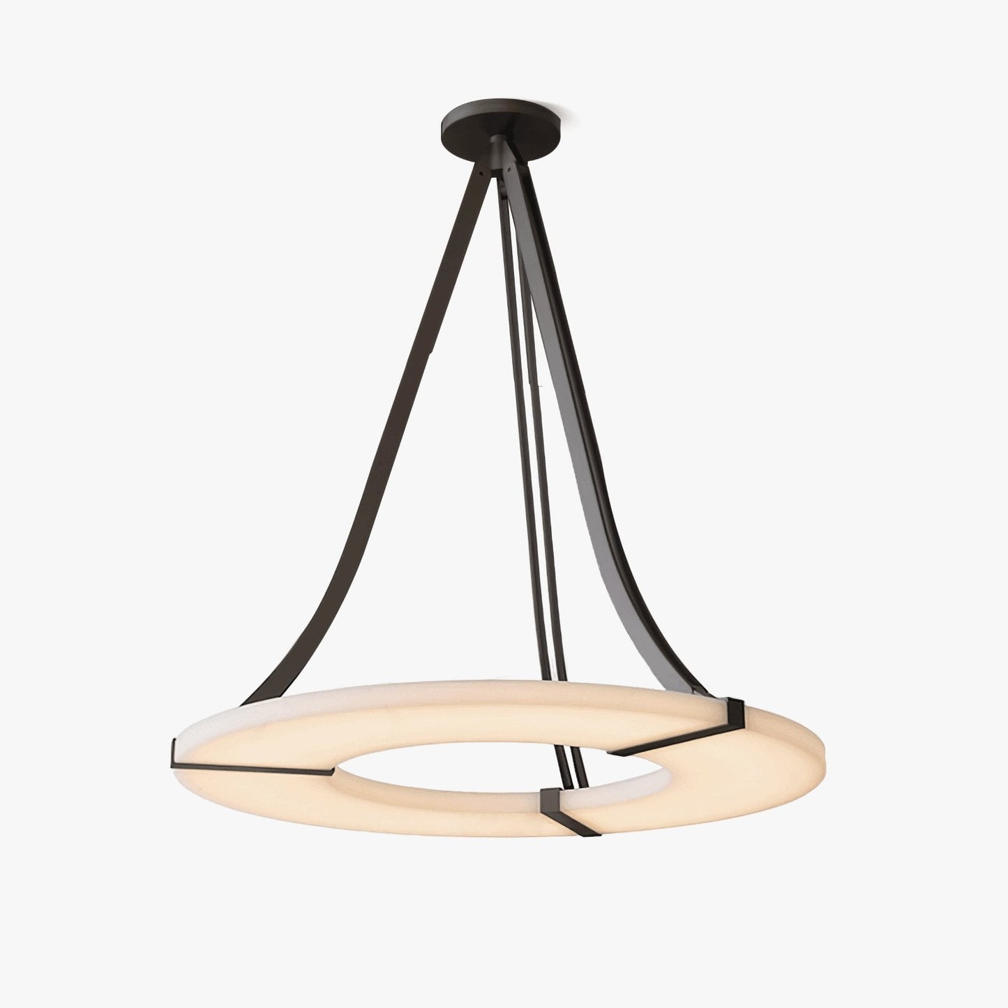 Alabaster Halo Pendant Light