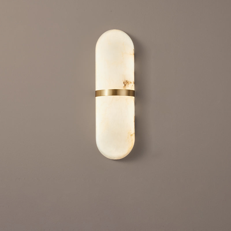 Alabaster Pill Wall Light