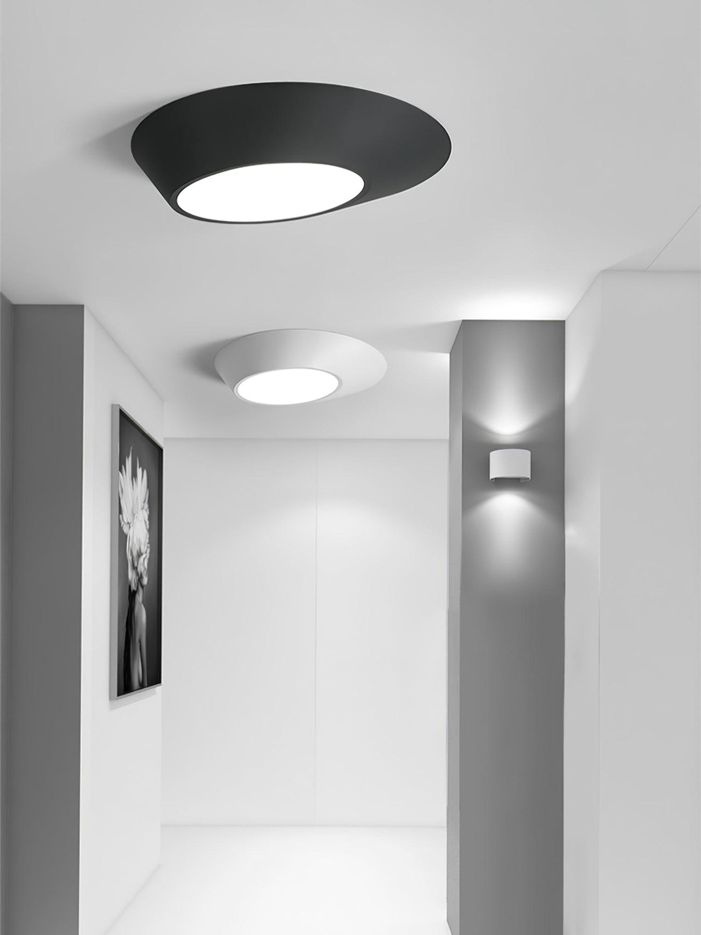 Angled Ceiling Light