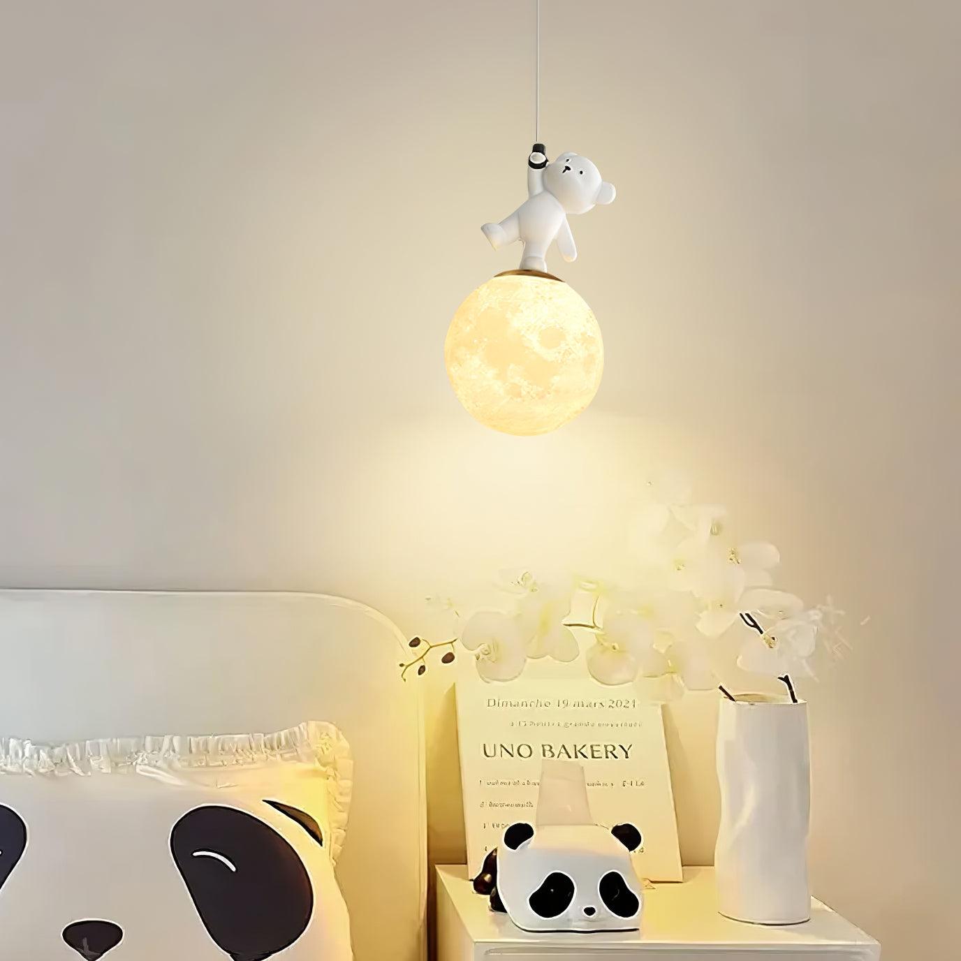 Animal And Moon Pendant Light