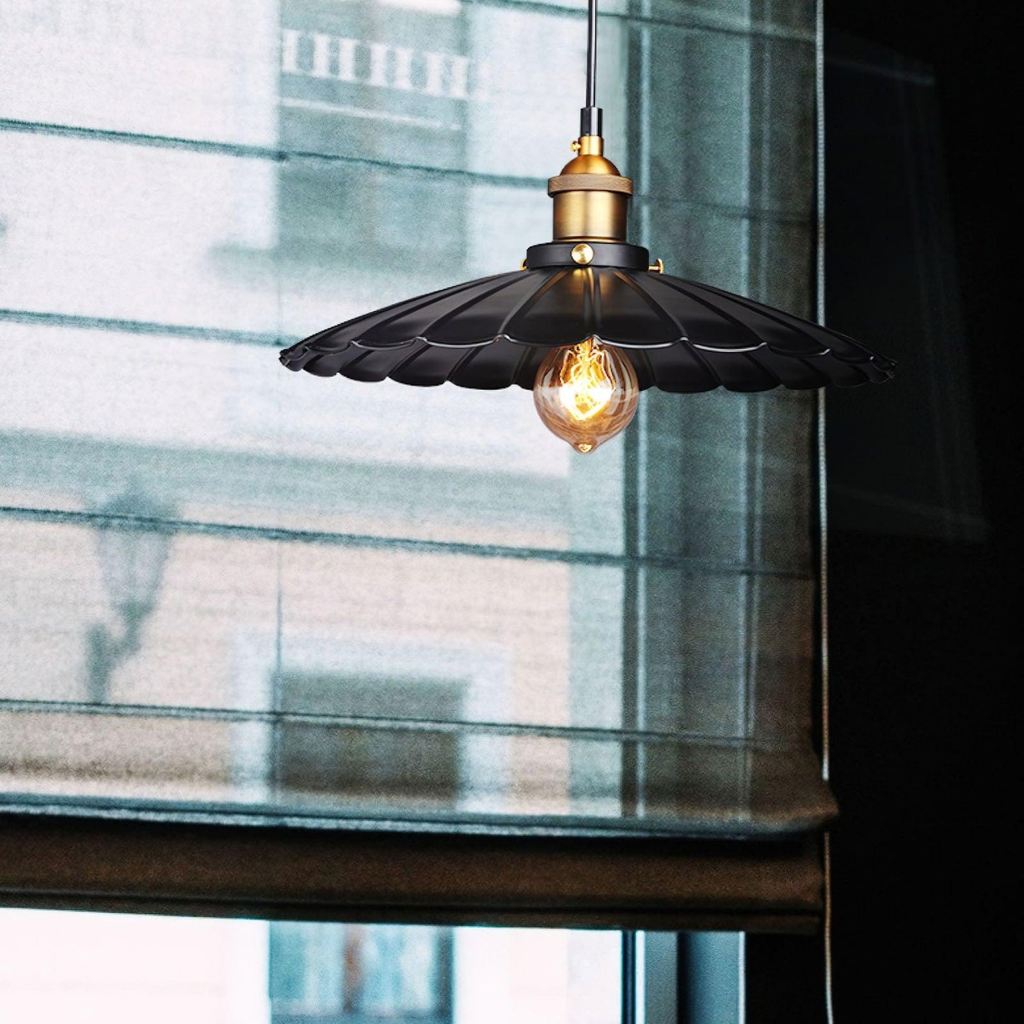 Black Skirt Pendant Light