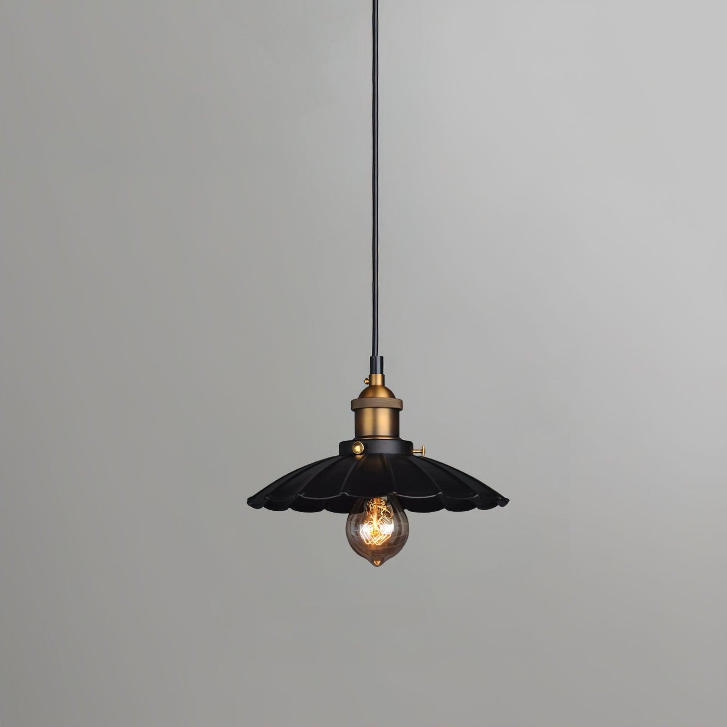 Black Skirt Pendant Light