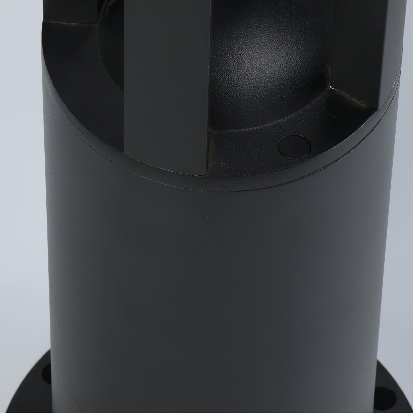 Black Cylindrical Garden Outdoor Light