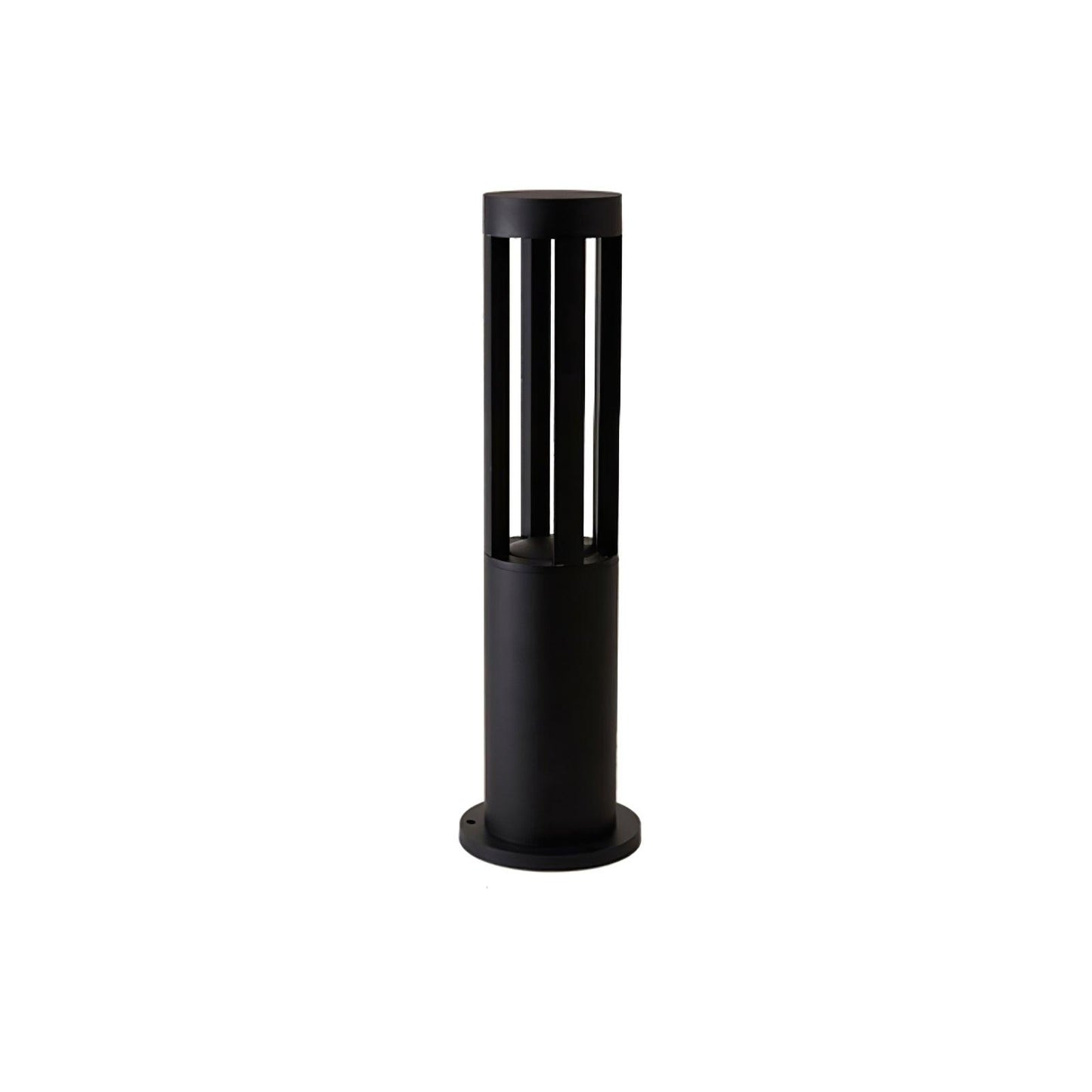 Black Cylindrical Garden Outdoor Light