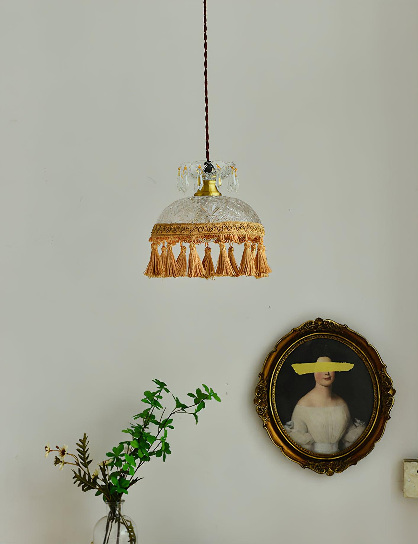 Bowl Tassel Pendant Light