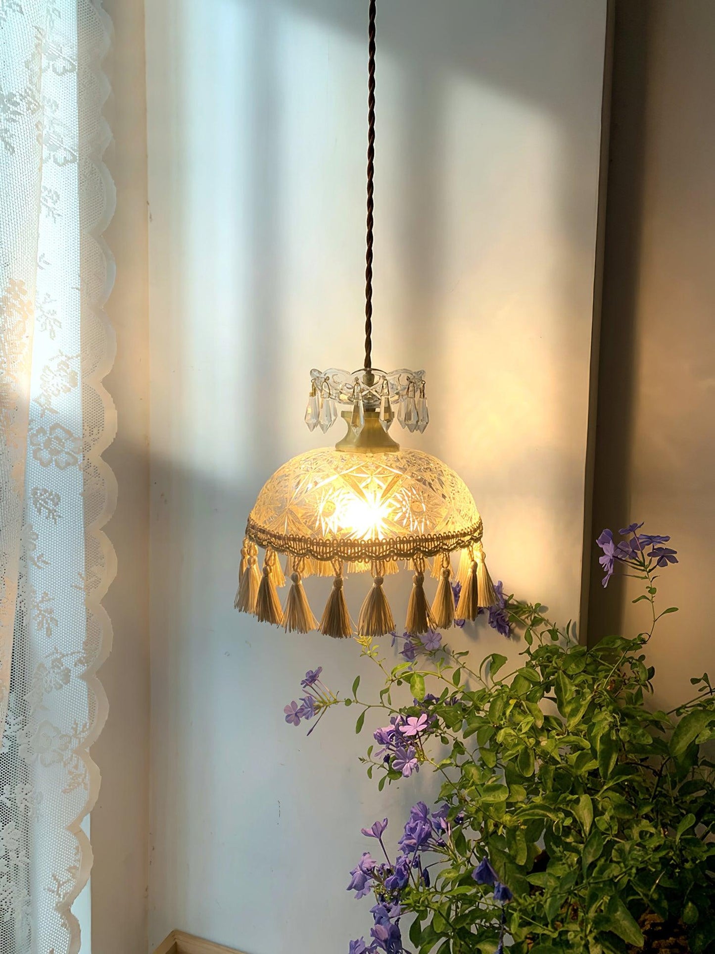 Bowl Tassel Pendant Light