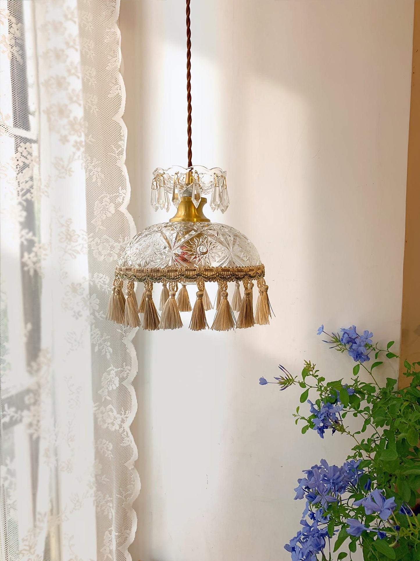 Bowl Tassel Pendant Light