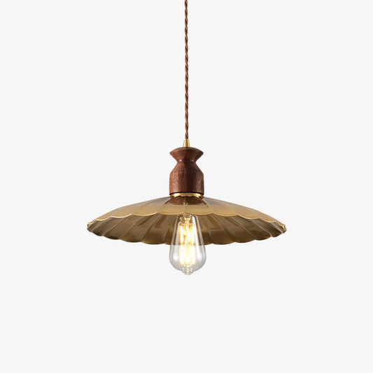 Brass Crest Pendant Light