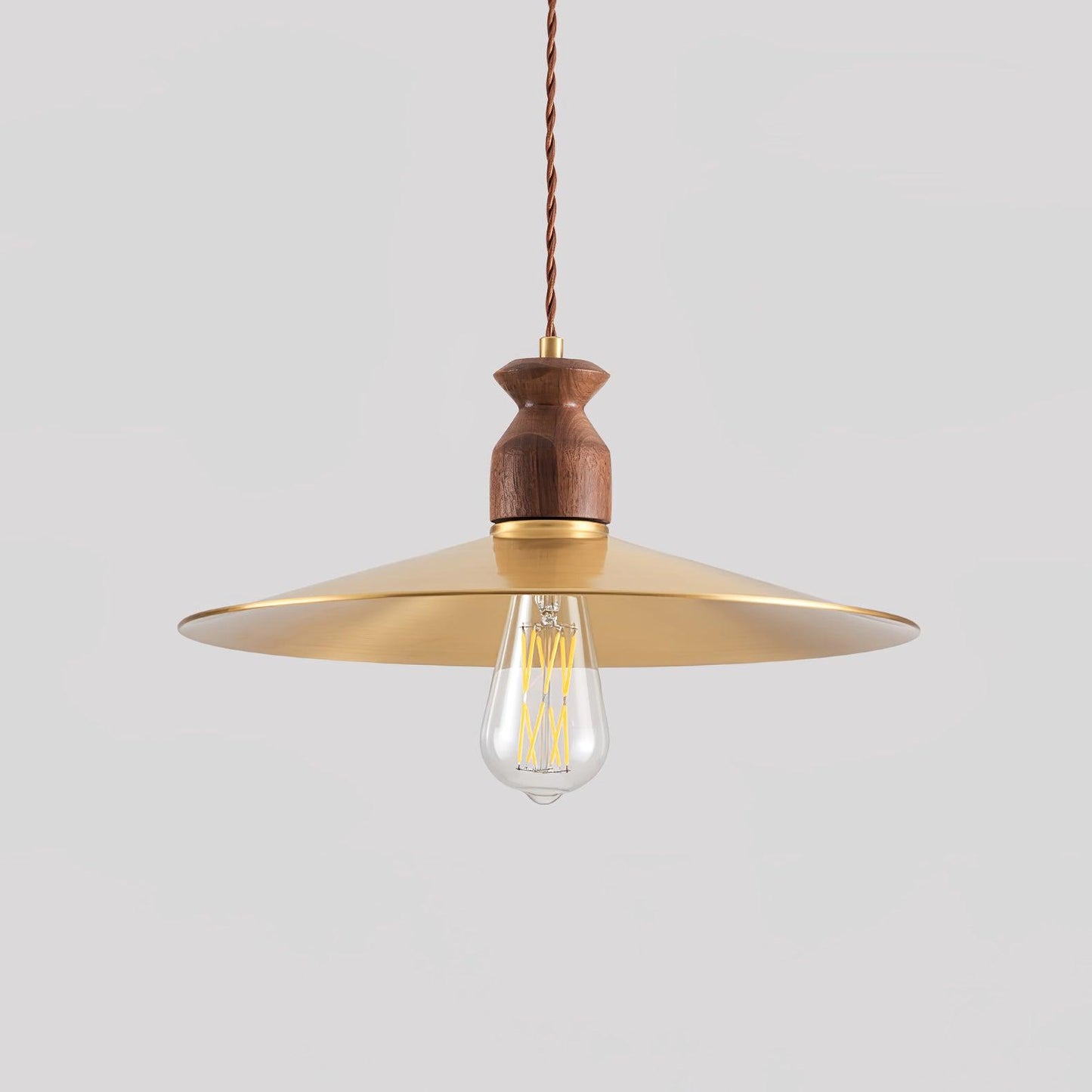 Brass Crest Pendant Light