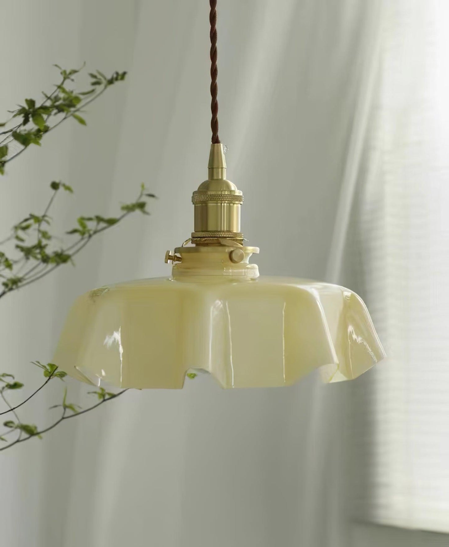 French Flower Pendant Swag Light