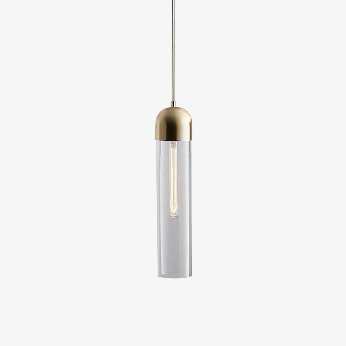 Glass Cylindrical Shape Pendant Light