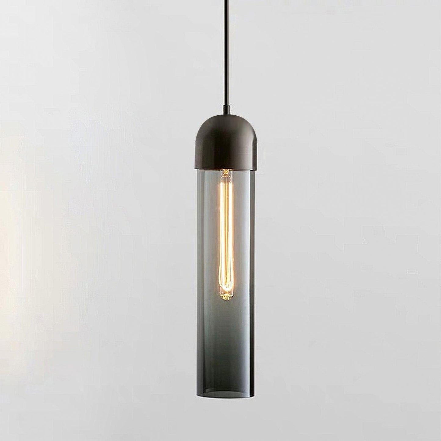 Glass Cylindrical Shape Pendant Light