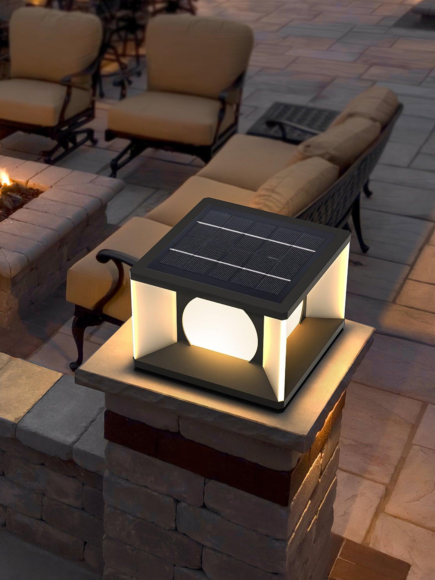 Eclipse Cube Outdoor Post Light