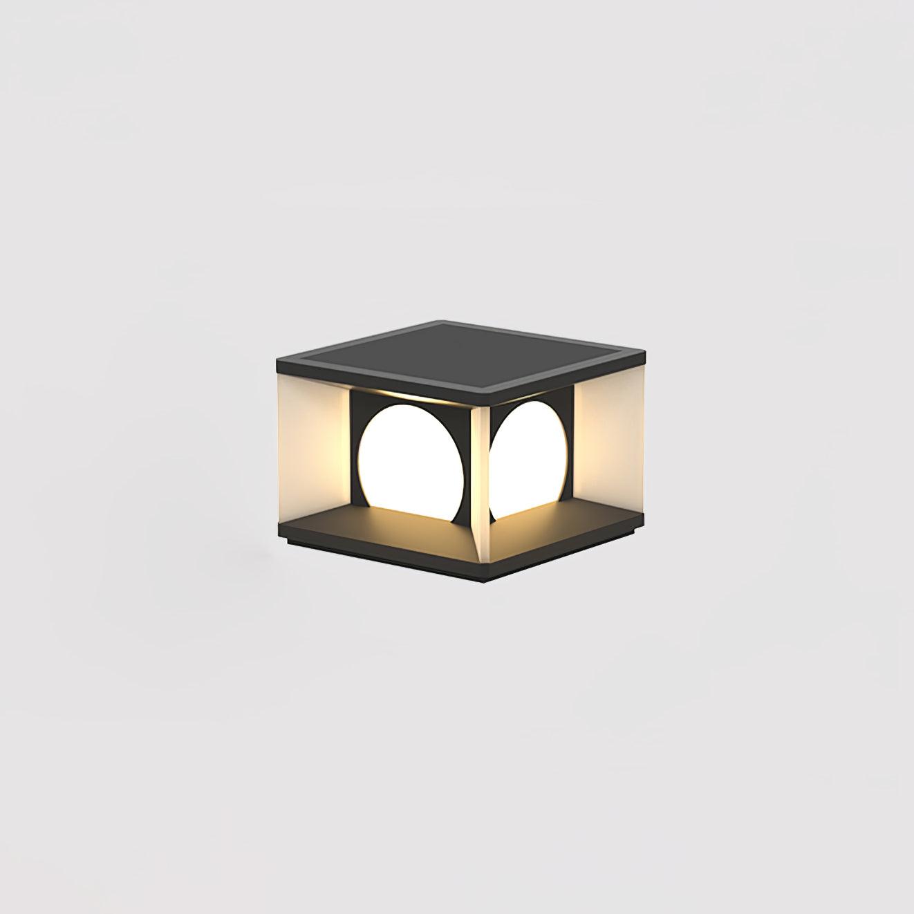 Eclipse Cube Outdoor Post Light