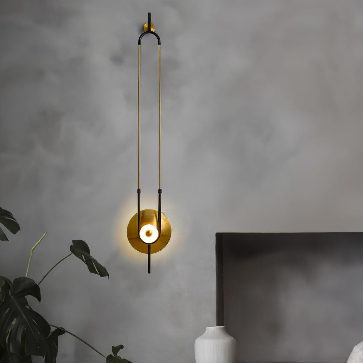 Ellipse Ring Marble Wall Light