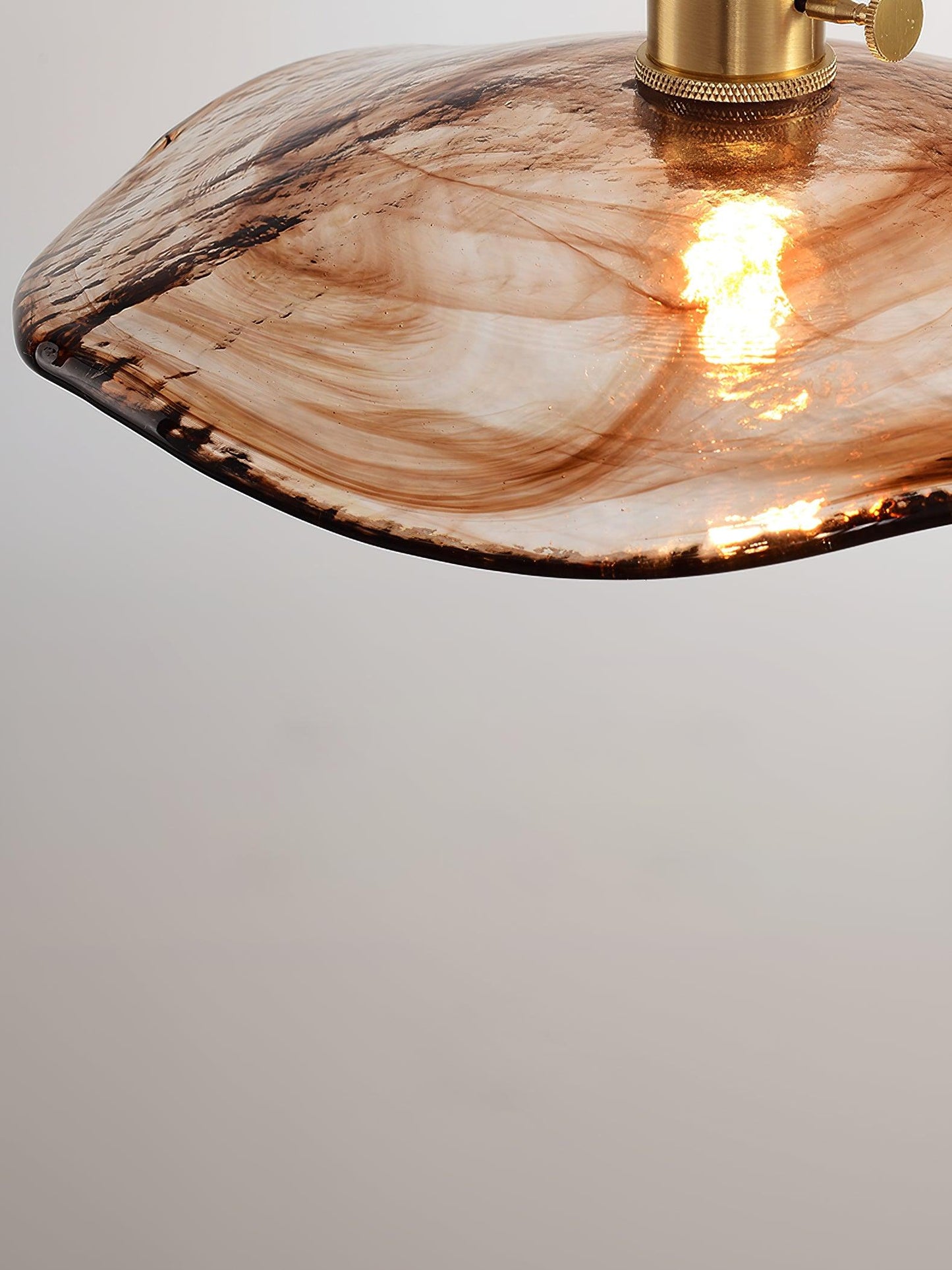 Flower Petal Glass Pendant Light