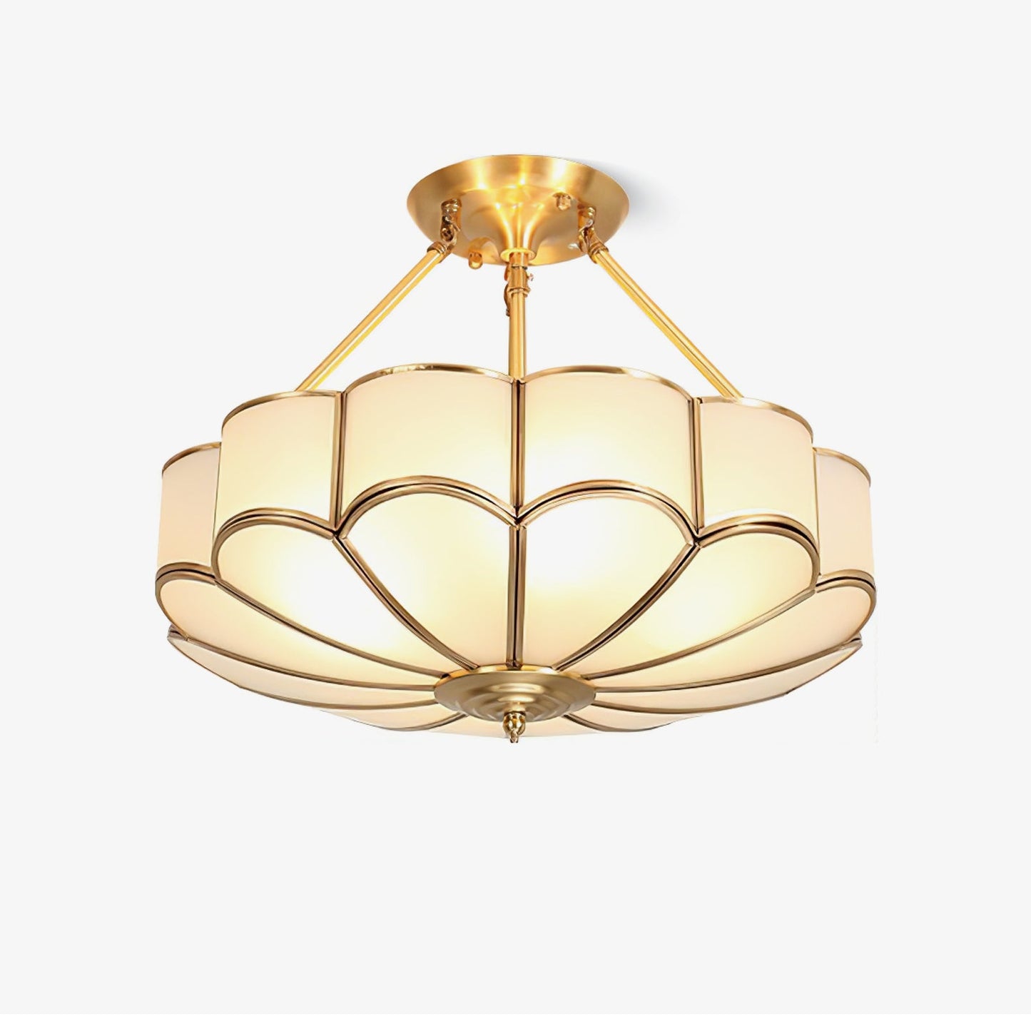 Flower Shape Glass Ceiling Light