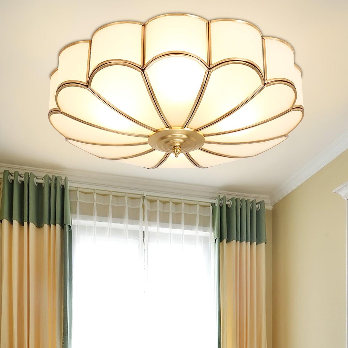 Flower Shape Glass Recessed Ceiling Light