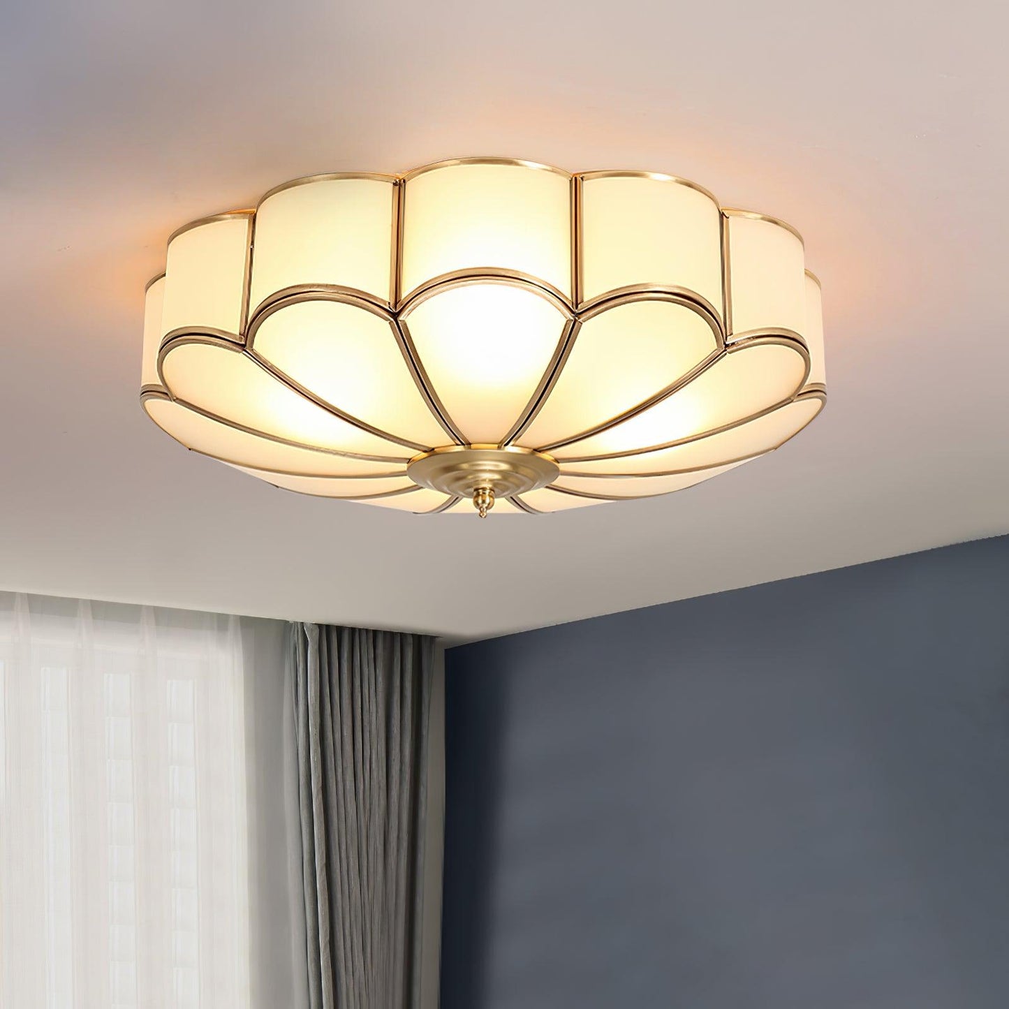 Flower Shape Glass Recessed Ceiling Light