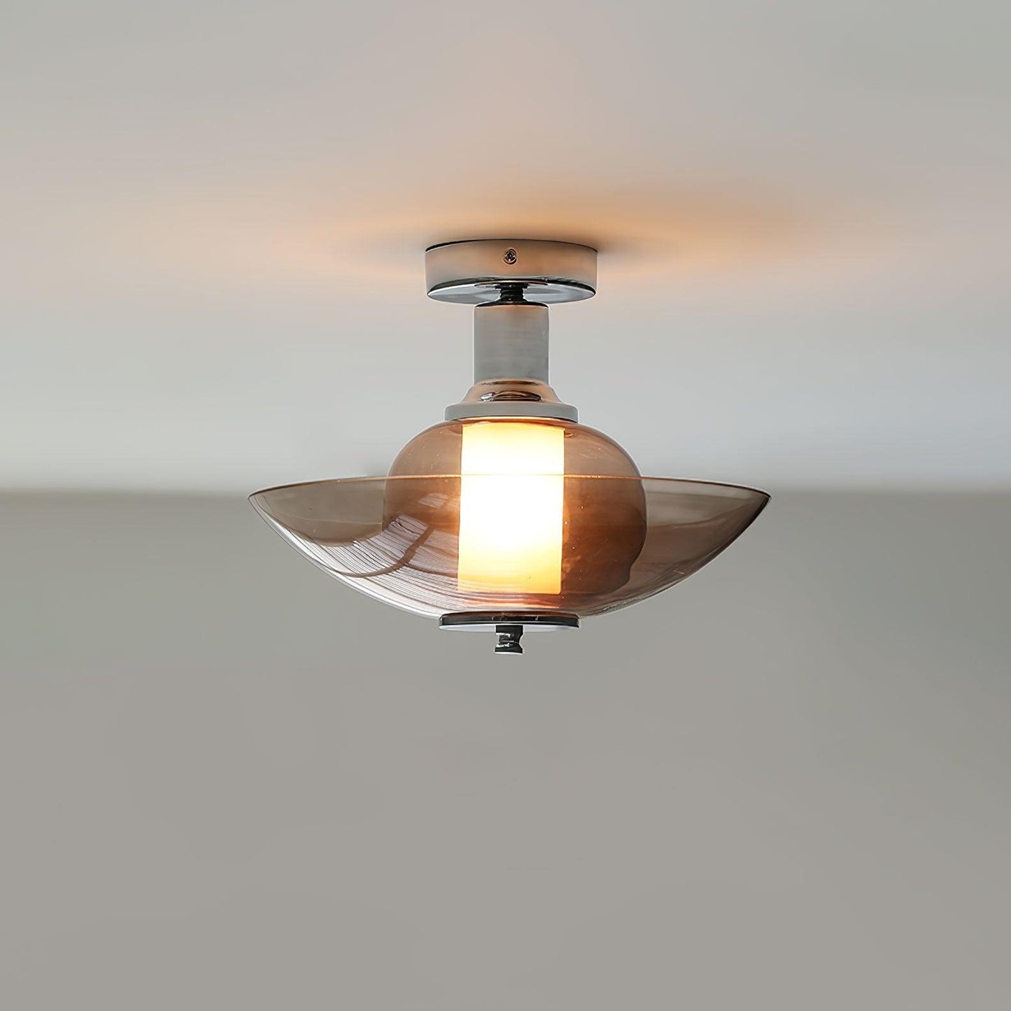 Flying Saucer Chrome Wall Light