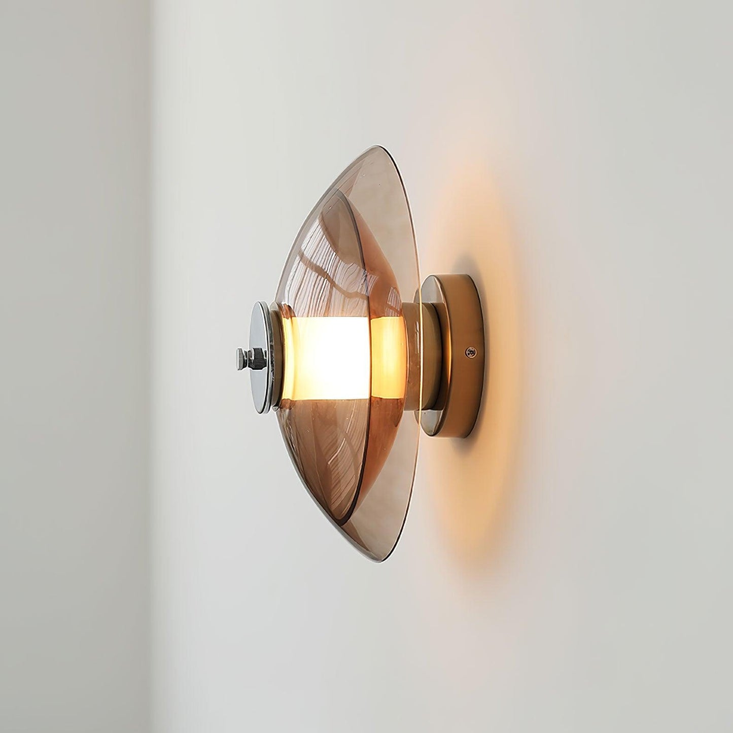 Flying Saucer Chrome Wall Light