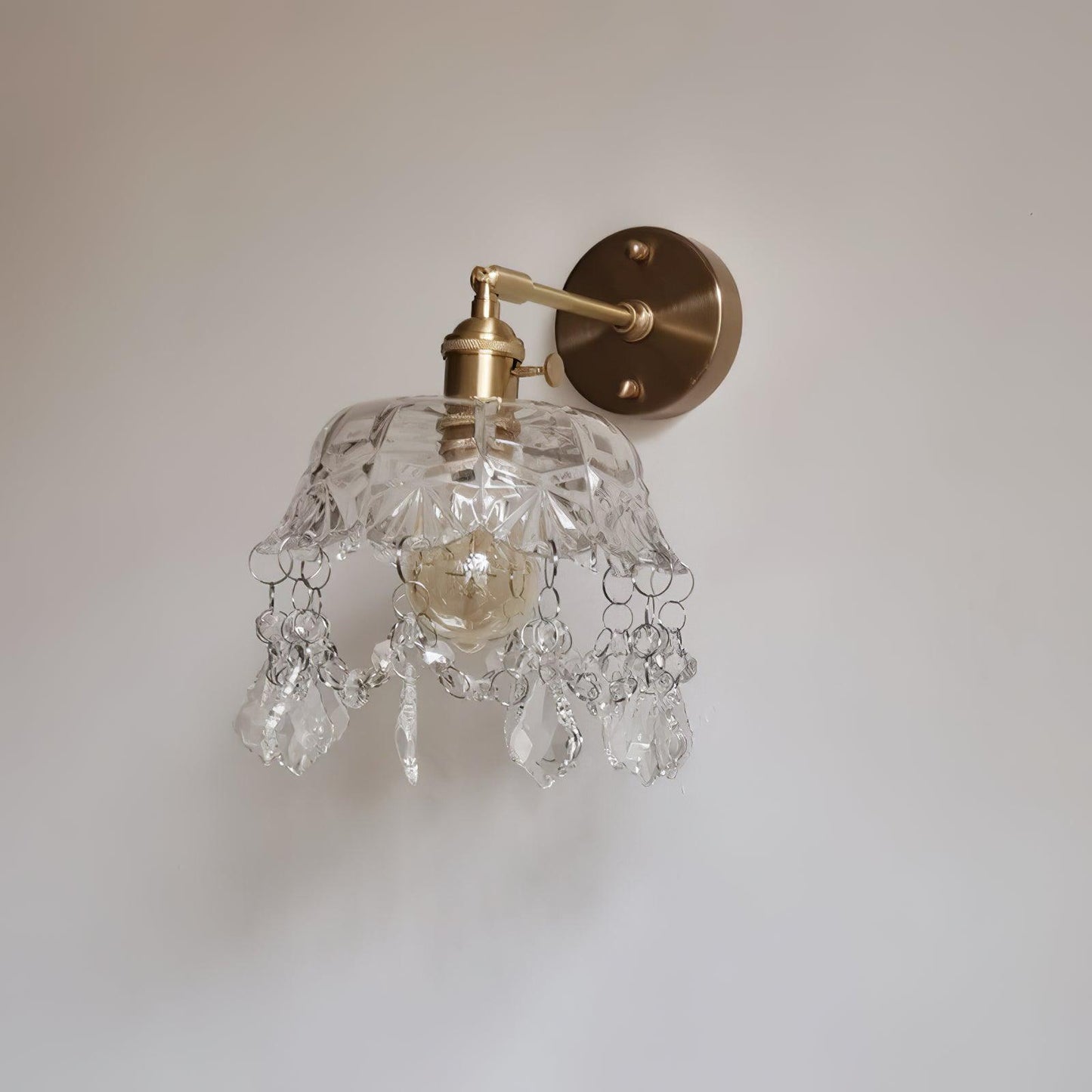 French Crystal Tassel Wall Light