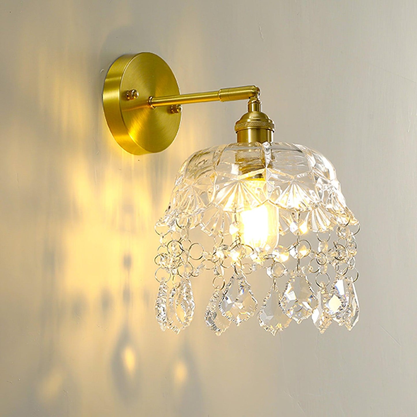 French Crystal Tassel Wall Light