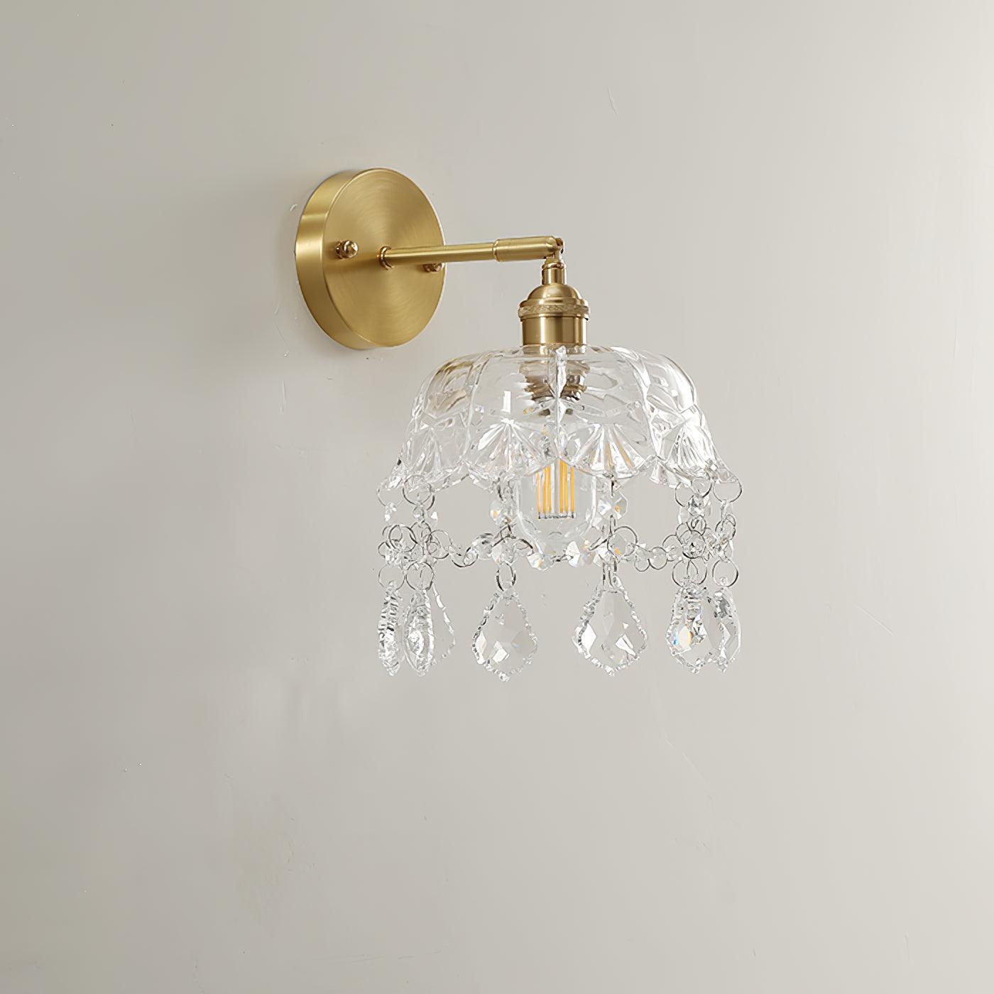 French Crystal Tassel Wall Light