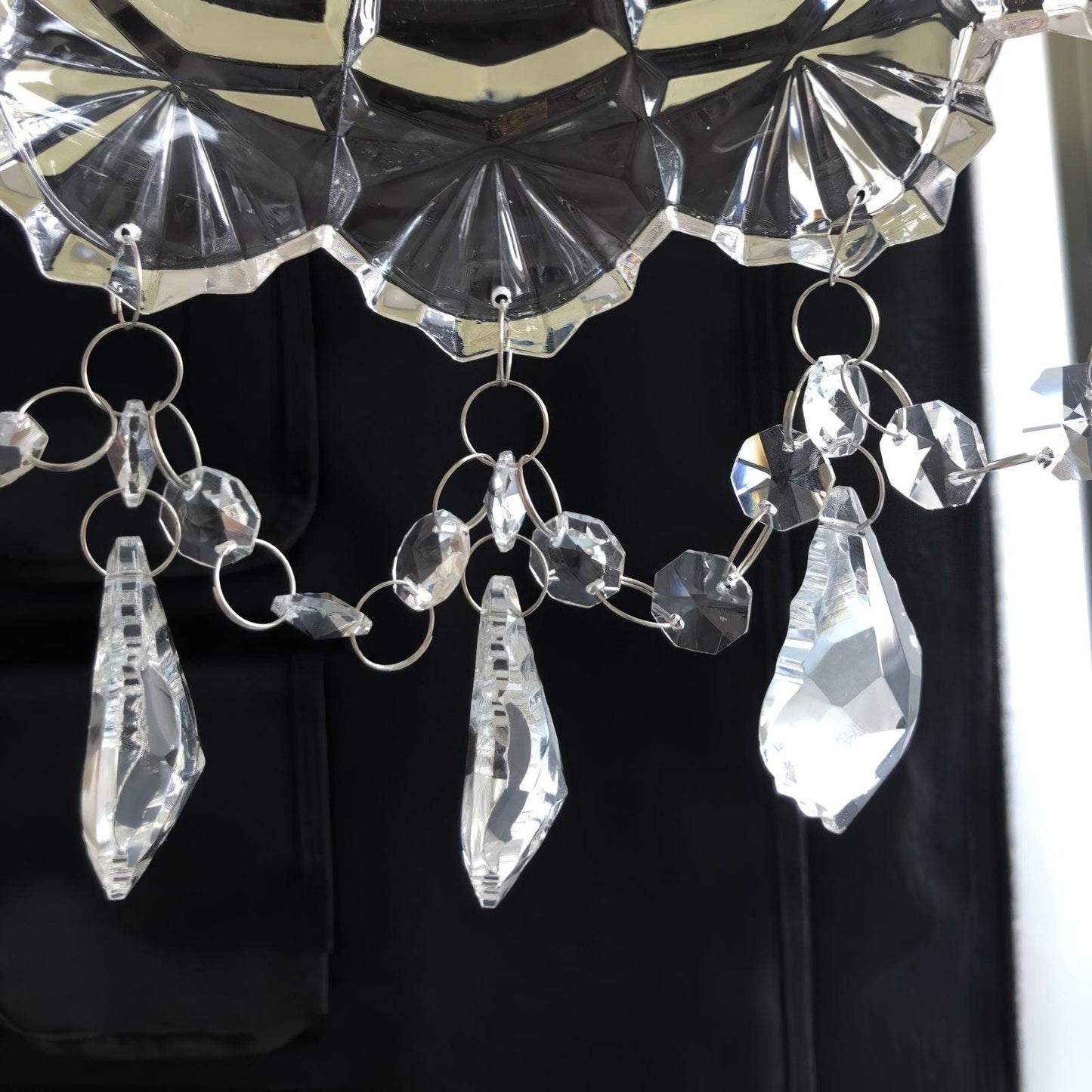 French Crystal Tassel Wall Light