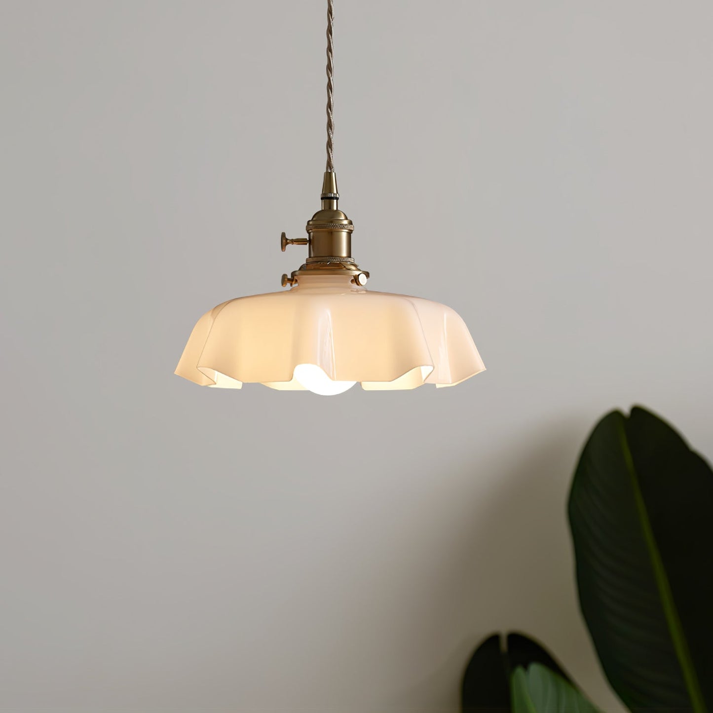 French Flower Pendant Swag Light