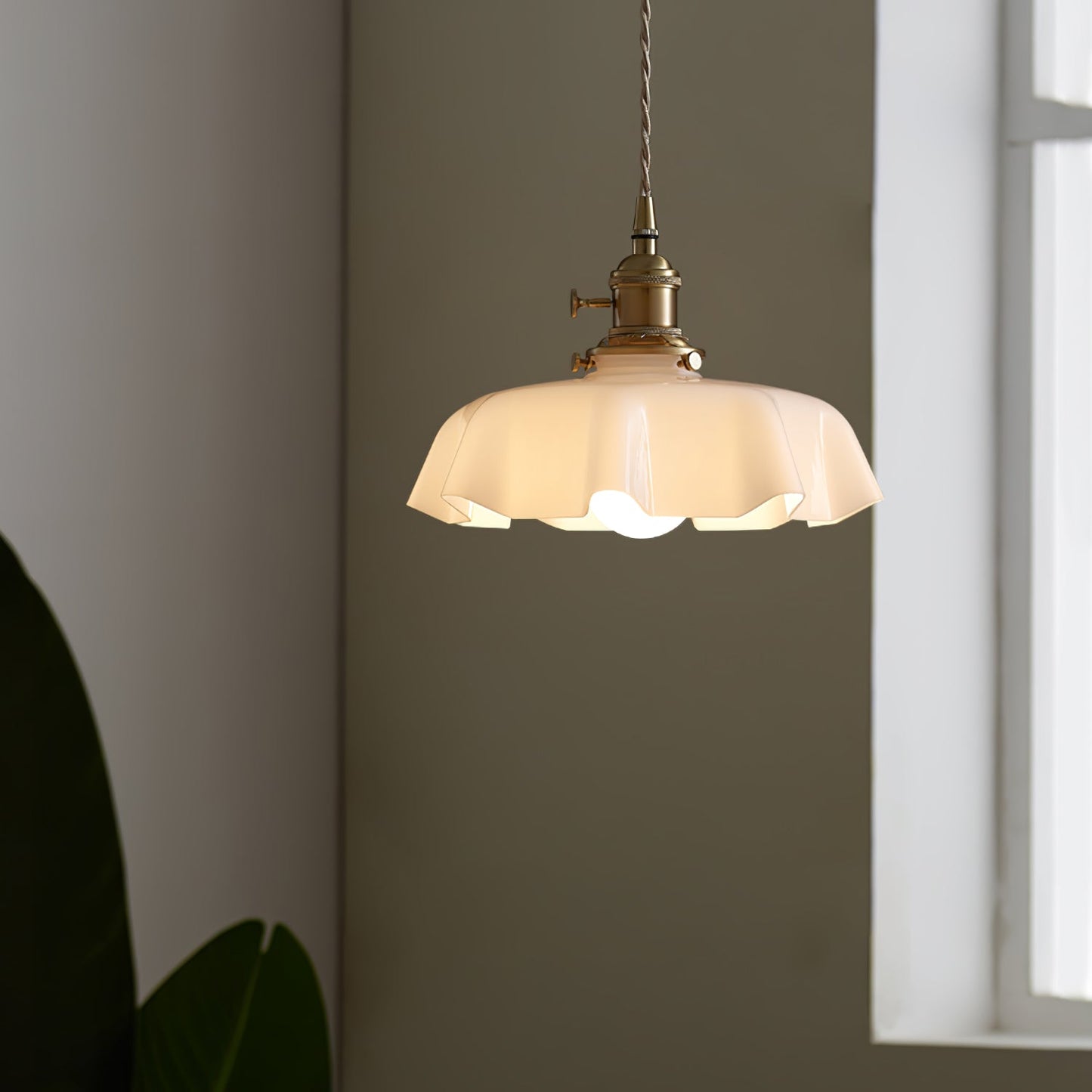 French Flower Pendant Swag Light