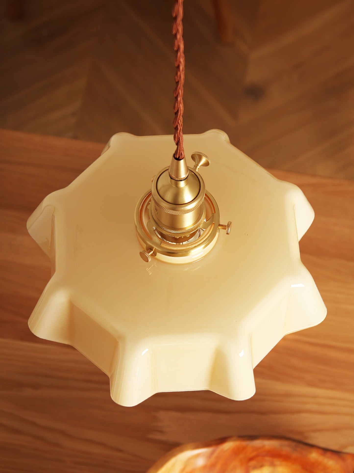 French Flower Pendant Swag Light