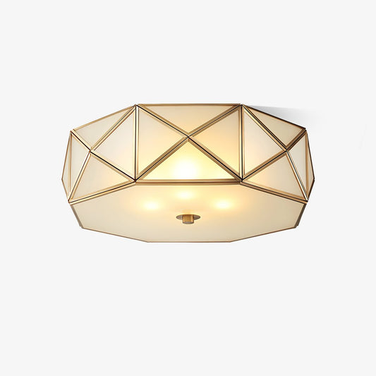 Geometric Shaped Flush Ceiling Light