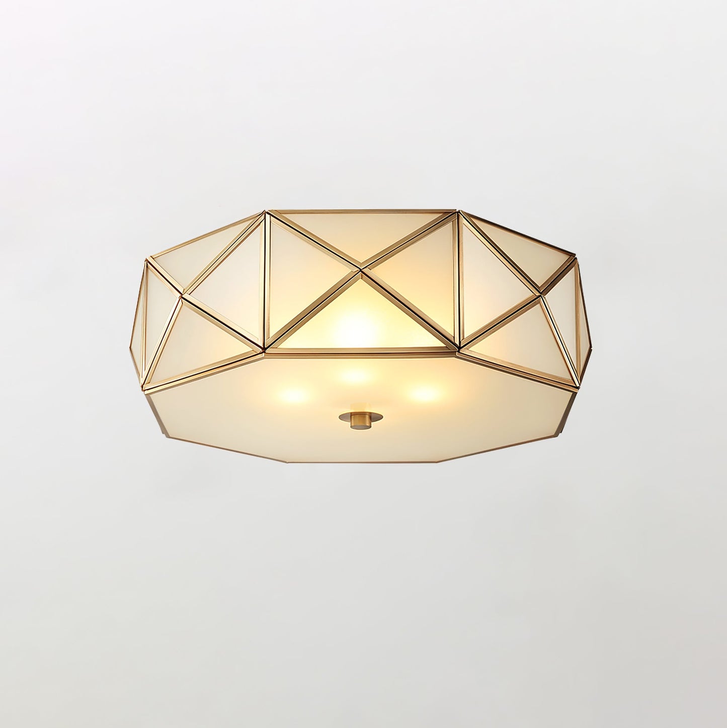 Geometric Shaped Flush Ceiling Light