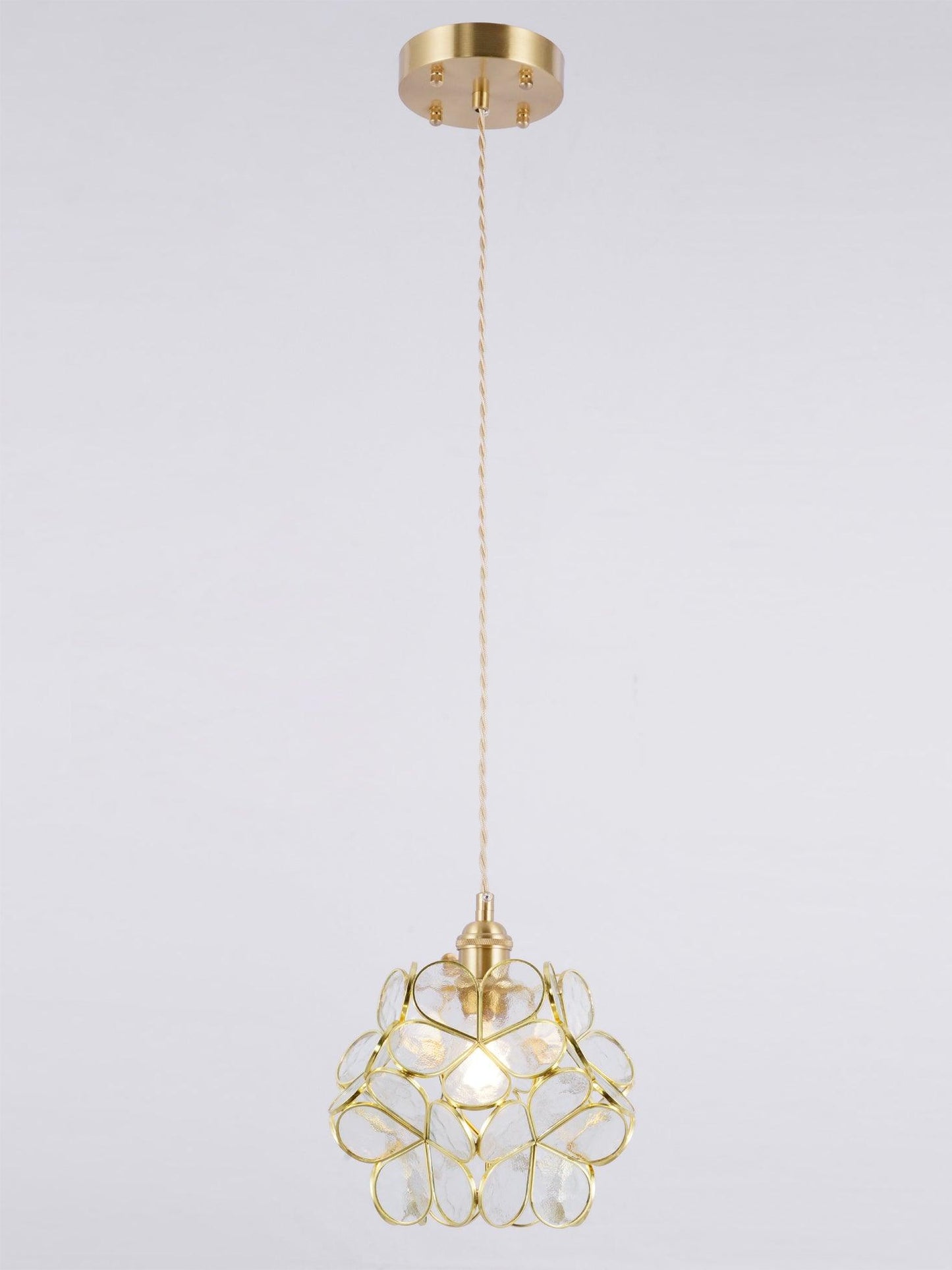 Glass Petal Pendant Light