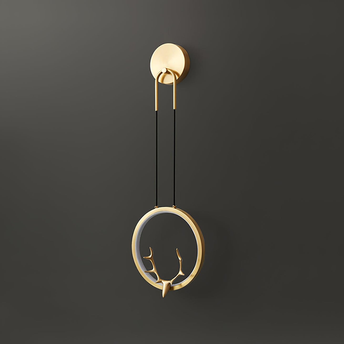 Golden Antler Wall Light