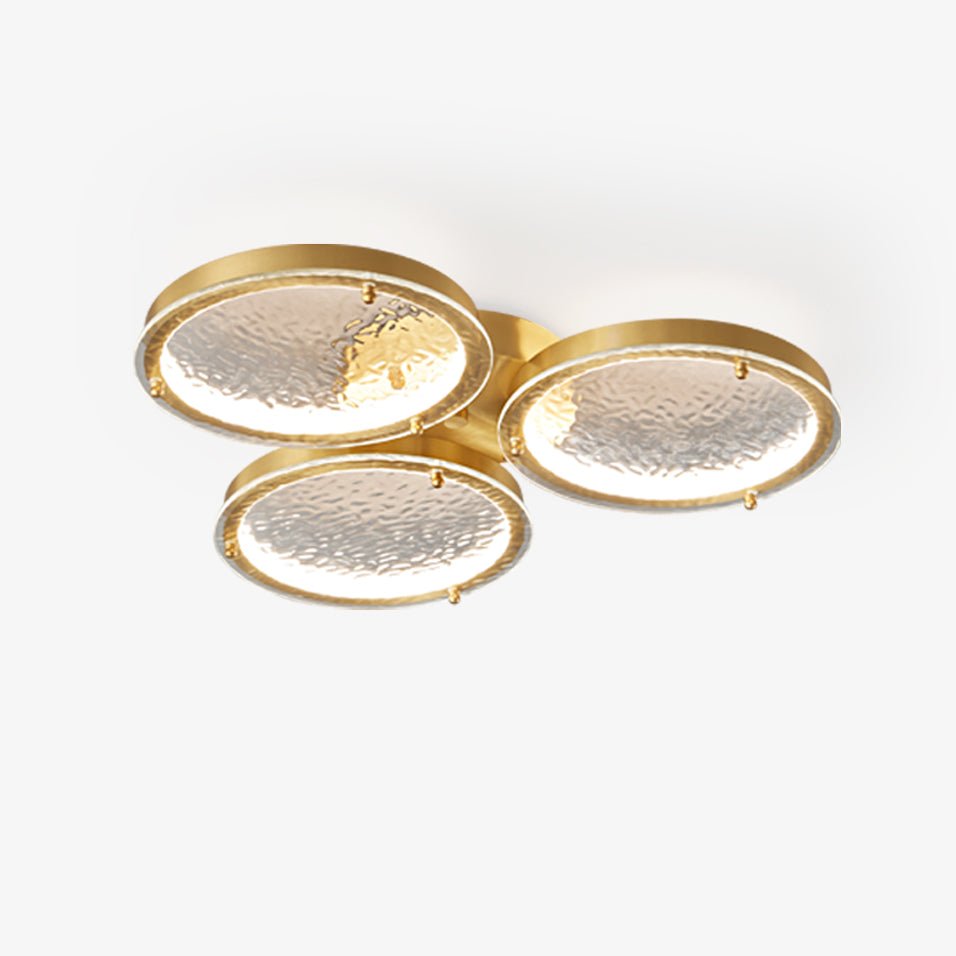 Golden Rings Ceiling Light