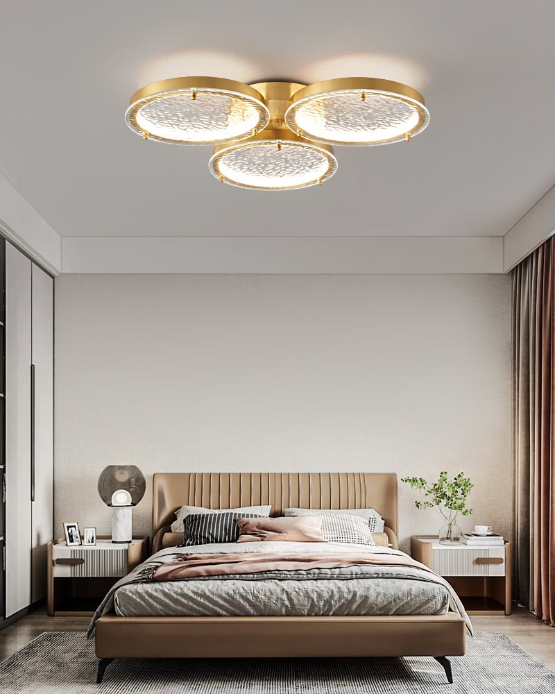 Golden Rings Ceiling Light