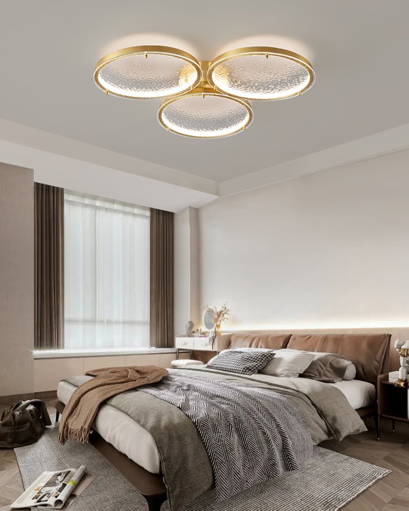 Golden Rings Ceiling Light