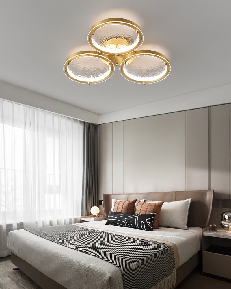 Golden Rings Ceiling Light