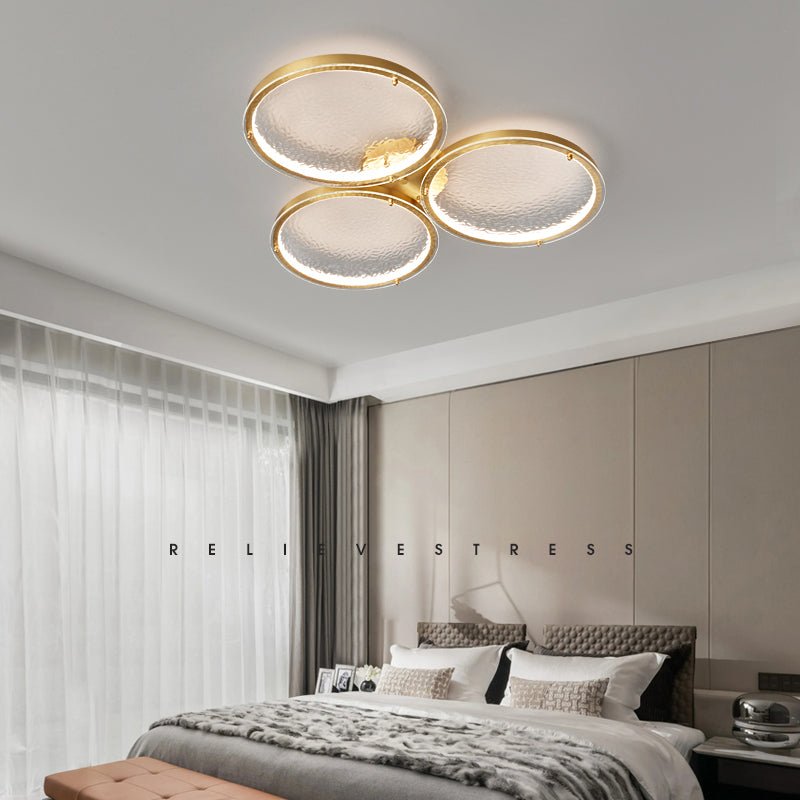 Golden Rings Ceiling Light