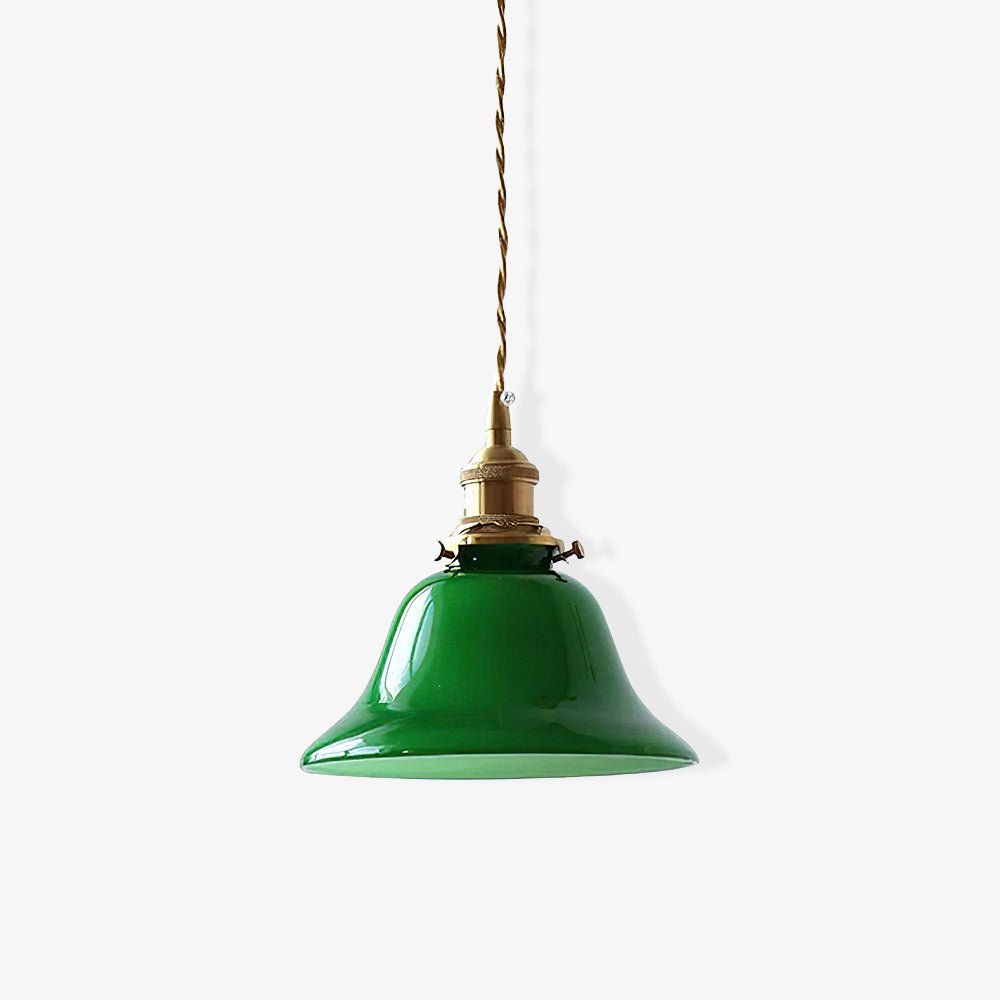 Green Bell Pendant Light