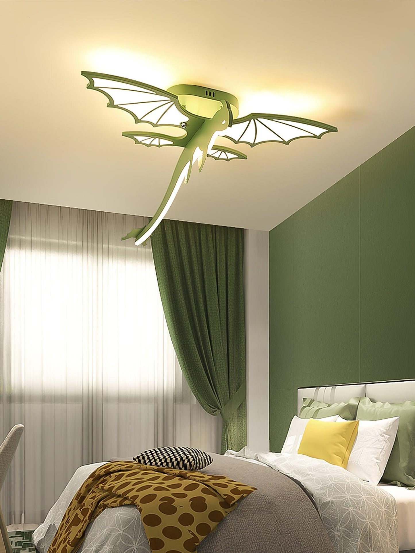 Green Dinosaur Ceiling Light