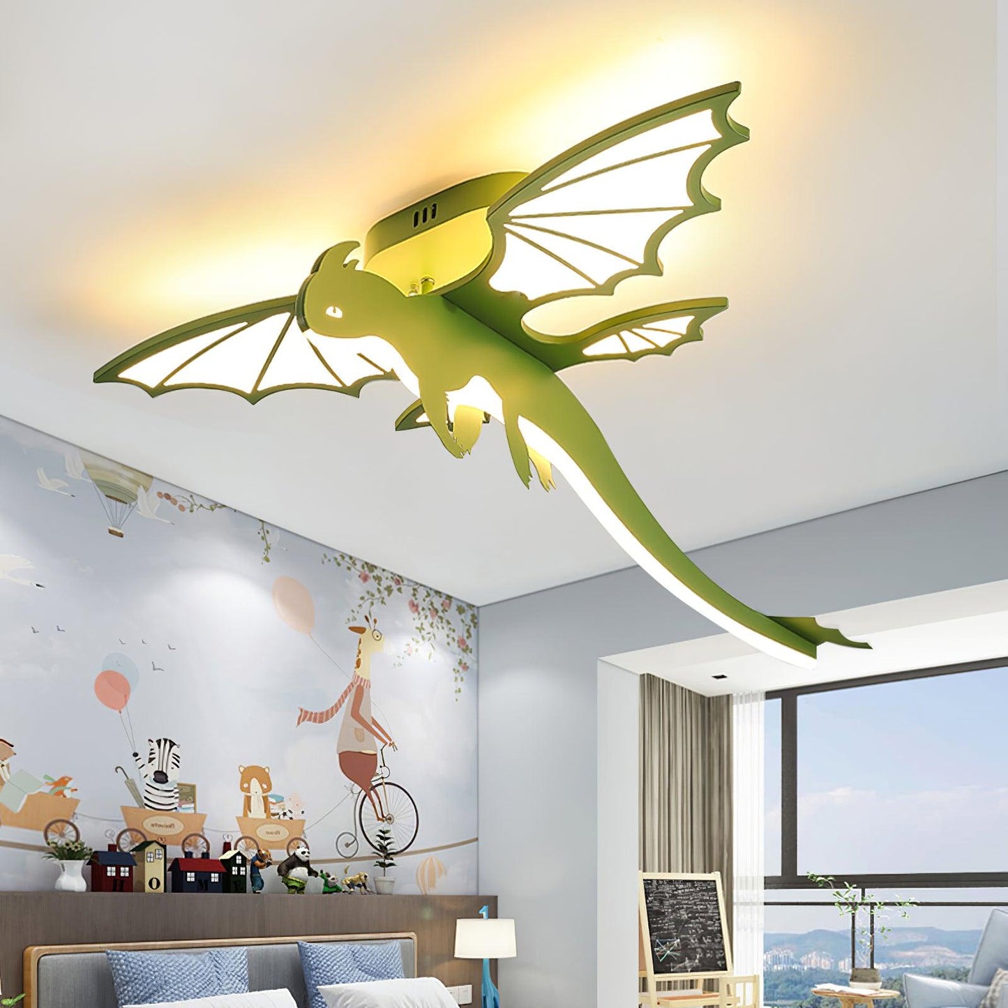 Green Dinosaur Ceiling Light