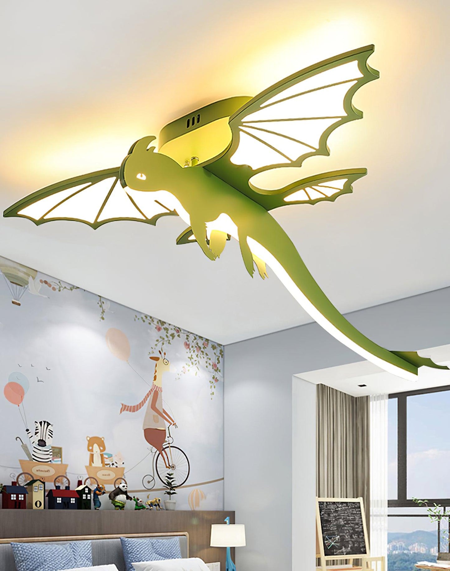 Green Dinosaur Ceiling Light