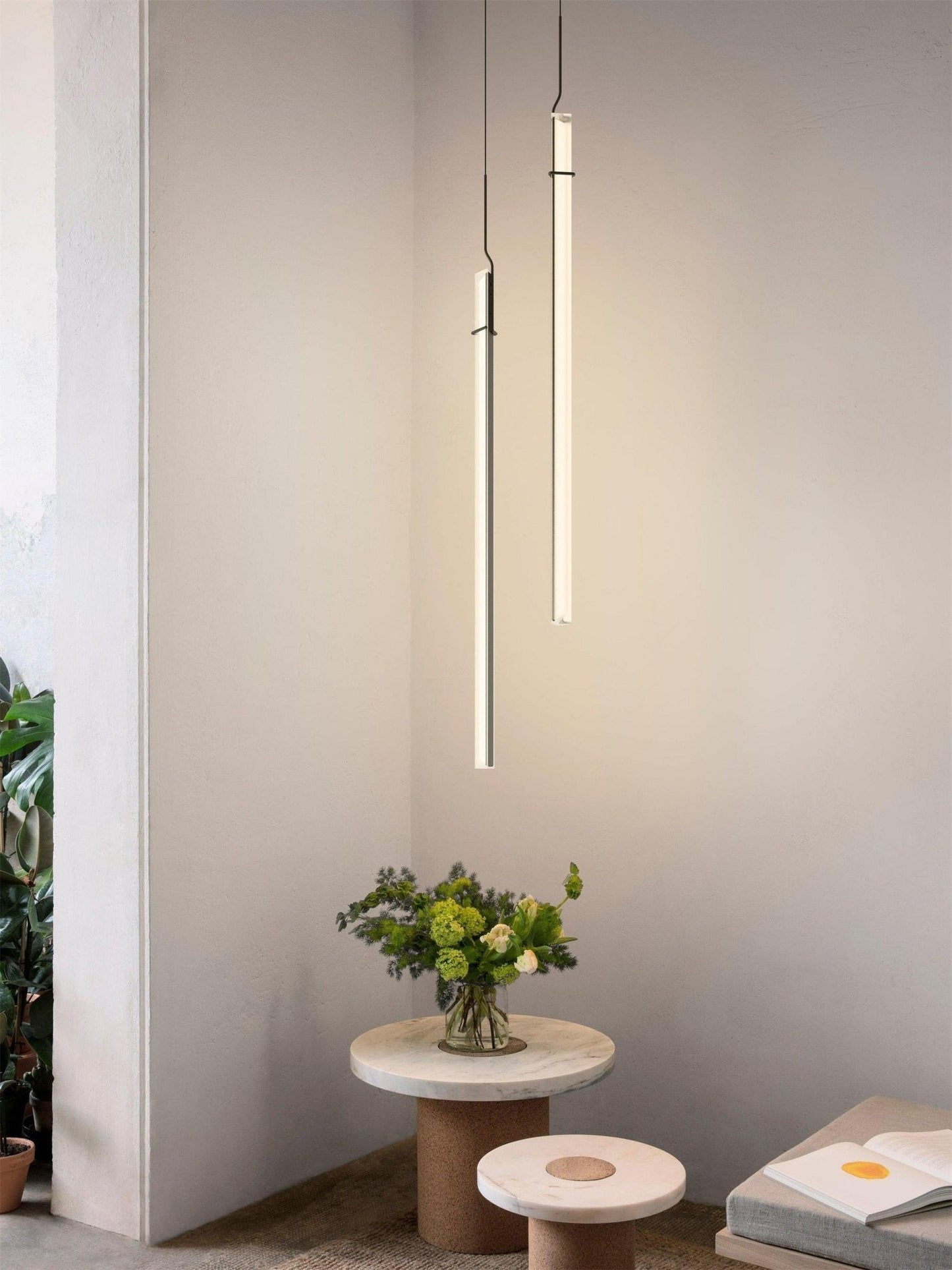 Halo Jewel Straight Pendant Light