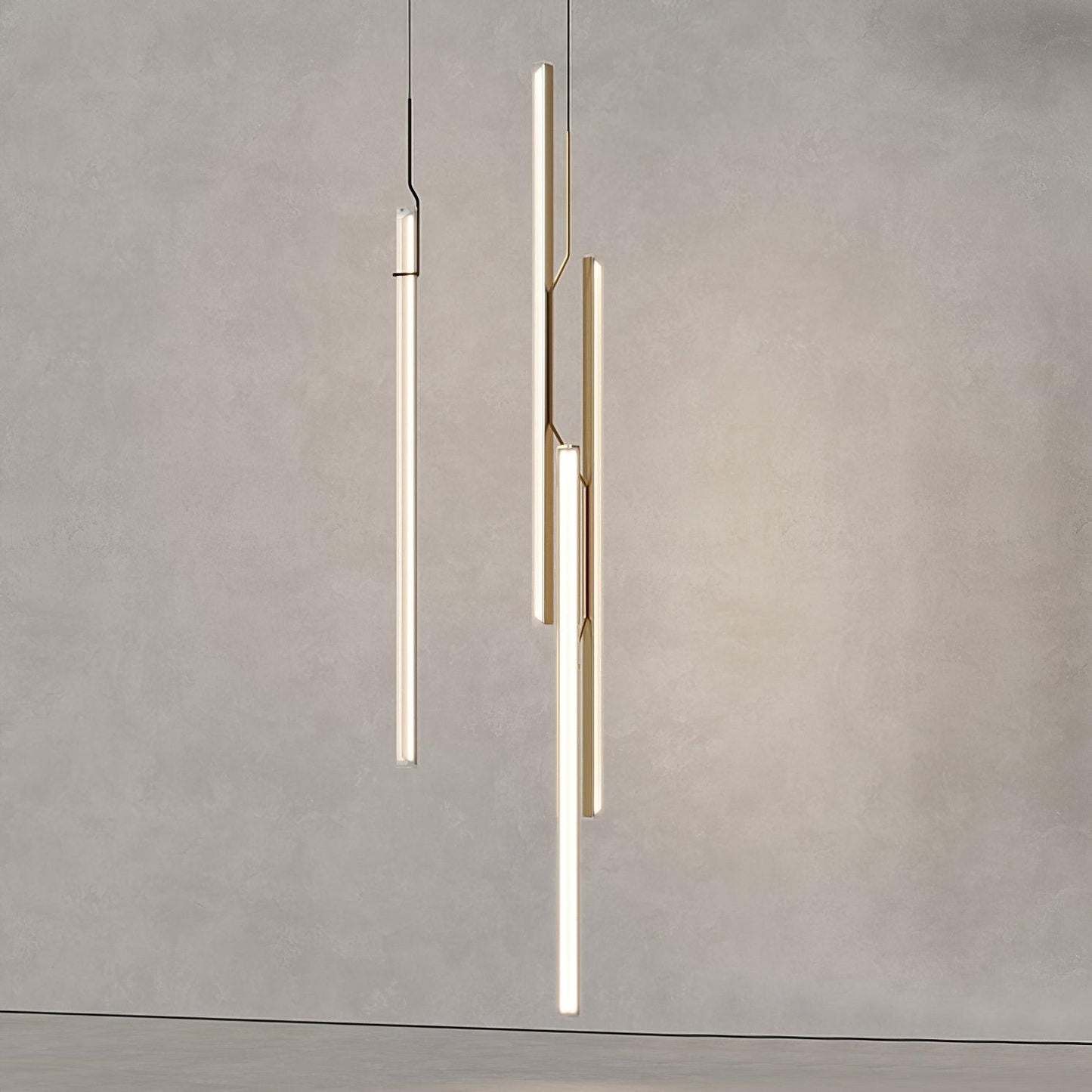 Halo Jewel Straight Pendant Light