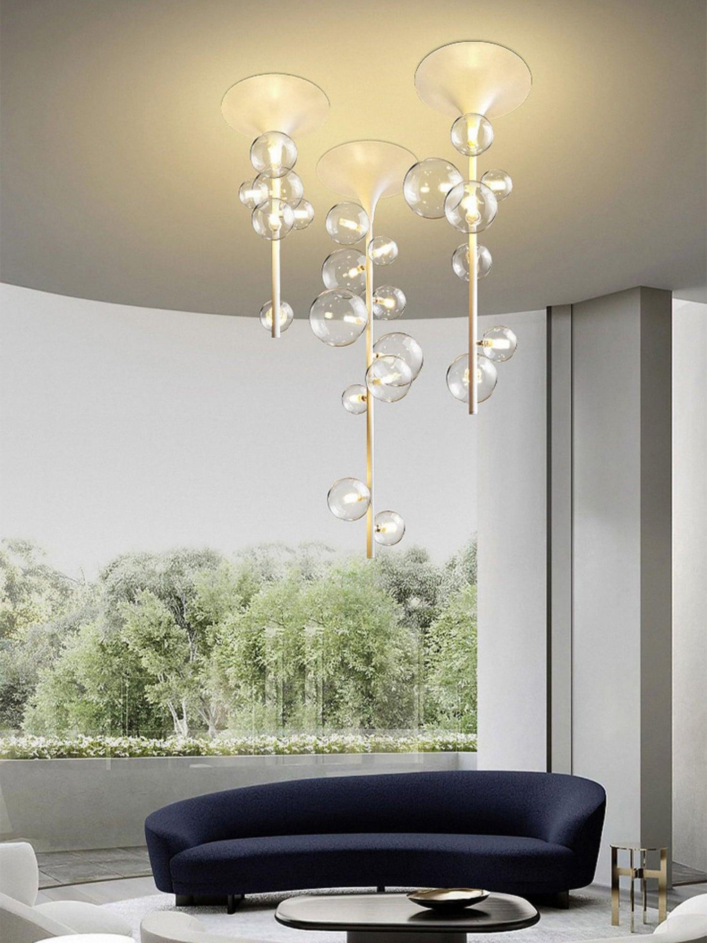 Hermann Horn Ceiling Light