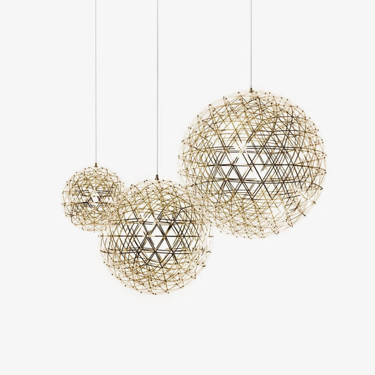 Gold Spark Ball Pendant Light